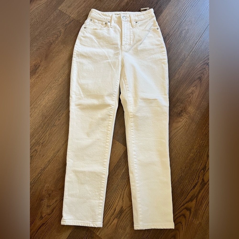 Madewell White Curvy Perfect Vintage Jean